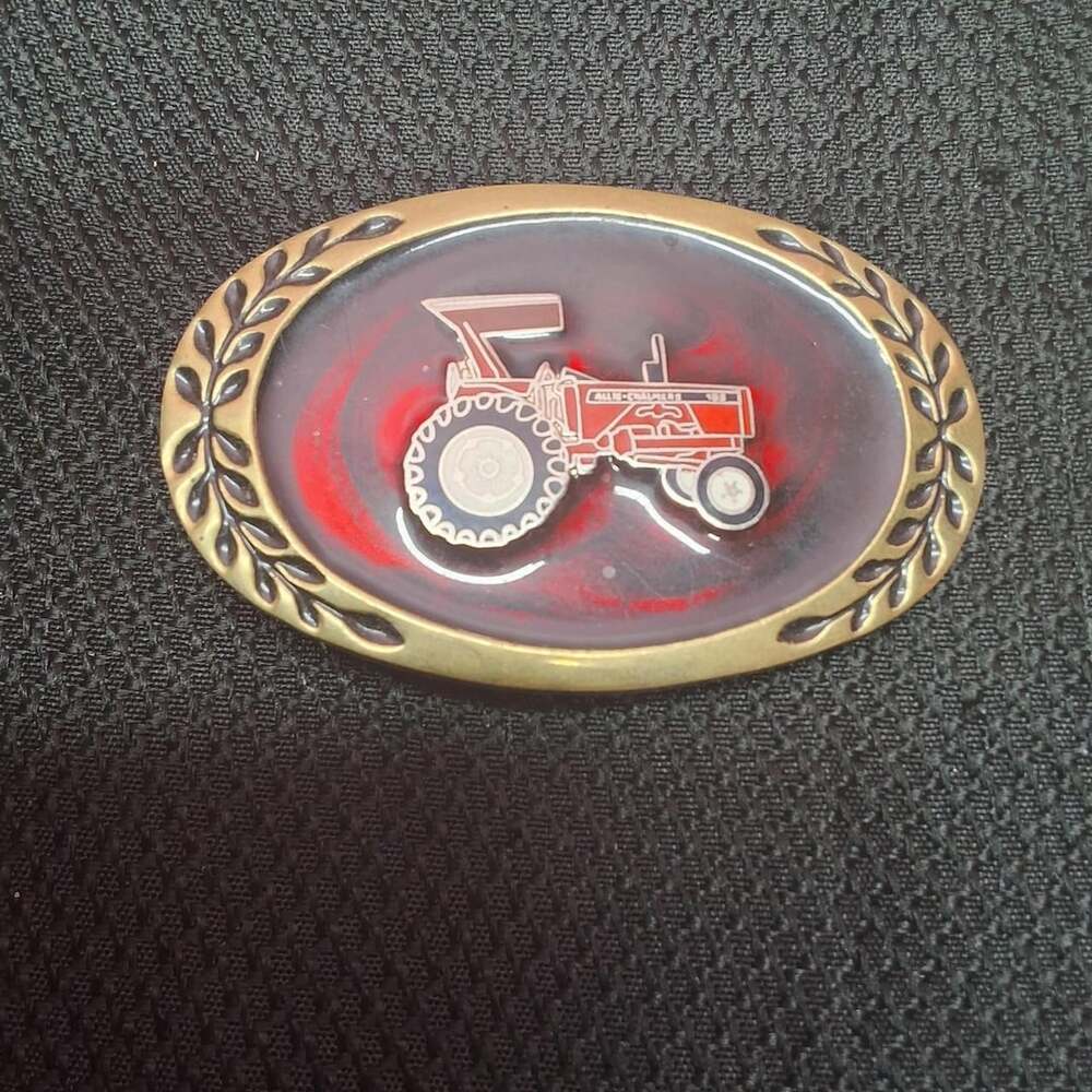 Heritage Buckles Case International Tractor Brass Belt Buckle
